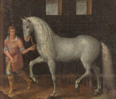 Spanish Warhorse Captured at the Battle of Nieuwpoort by Jacob de Gheyn II